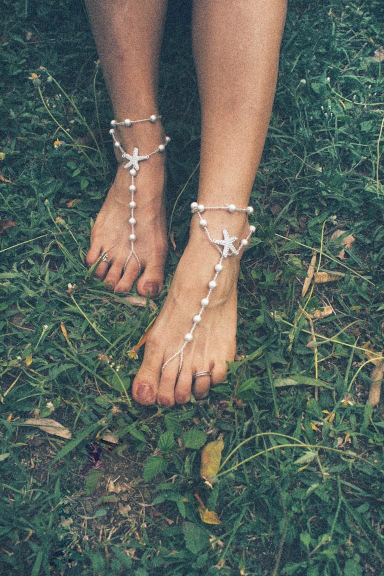 Bracelets on Womans Feet